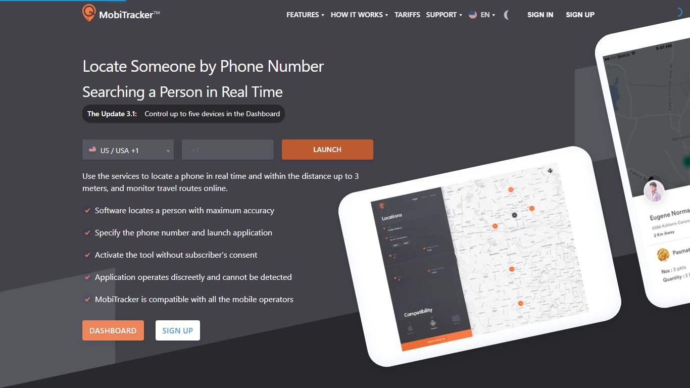 MobiTracker: Searching a Person by Phone Number